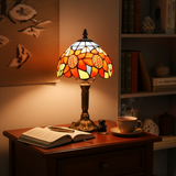 Lampe à huile vintage en verre avec tournesol