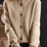 Claire | Retro Style Cashmere Cardigan