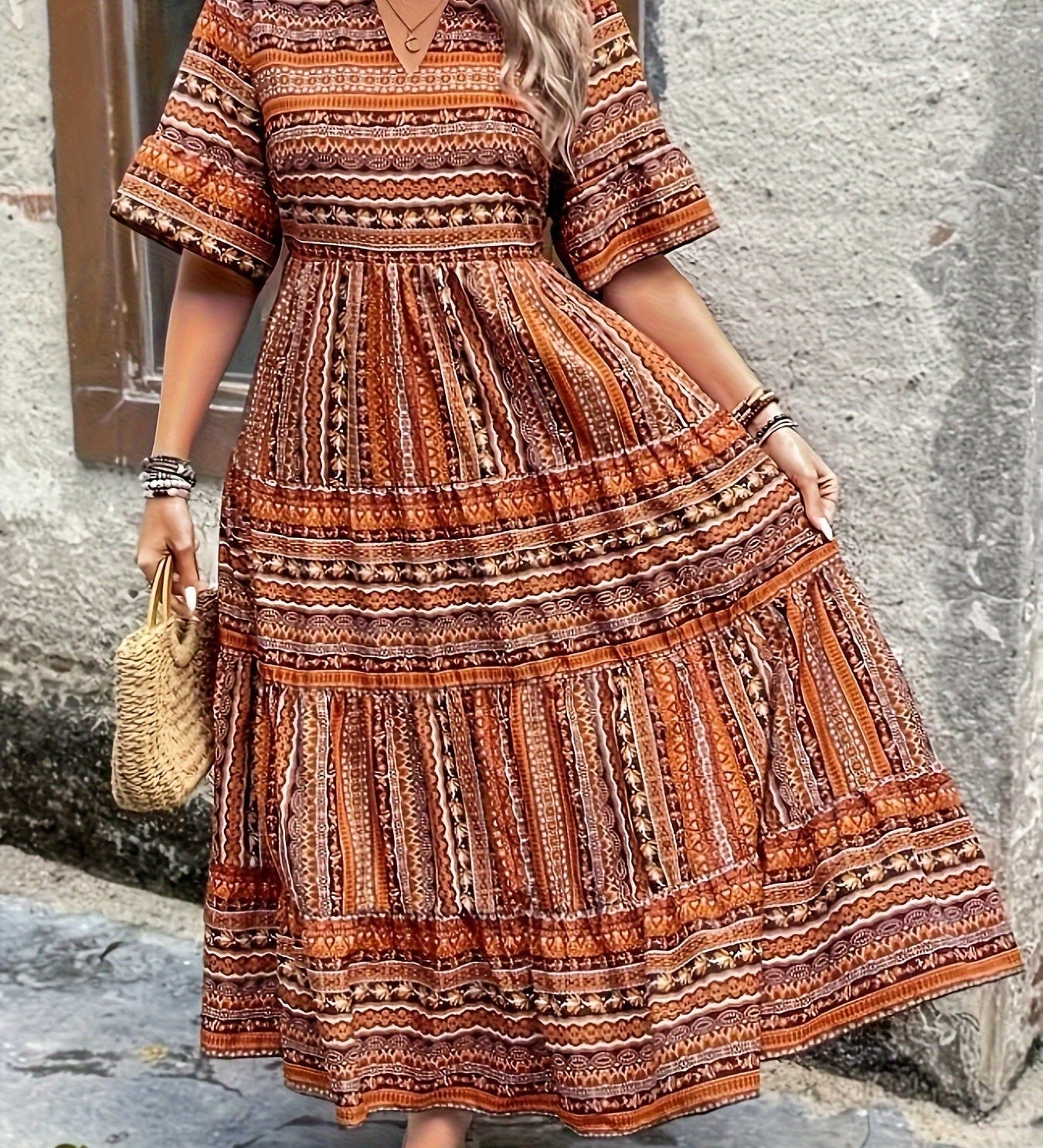 Joraine - Fluid Ethnic Dress