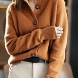 Claire | Retro Style Cashmere Cardigan