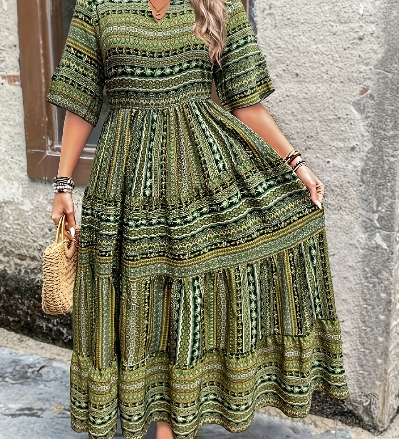 Joraine - Fluid Ethnic Dress