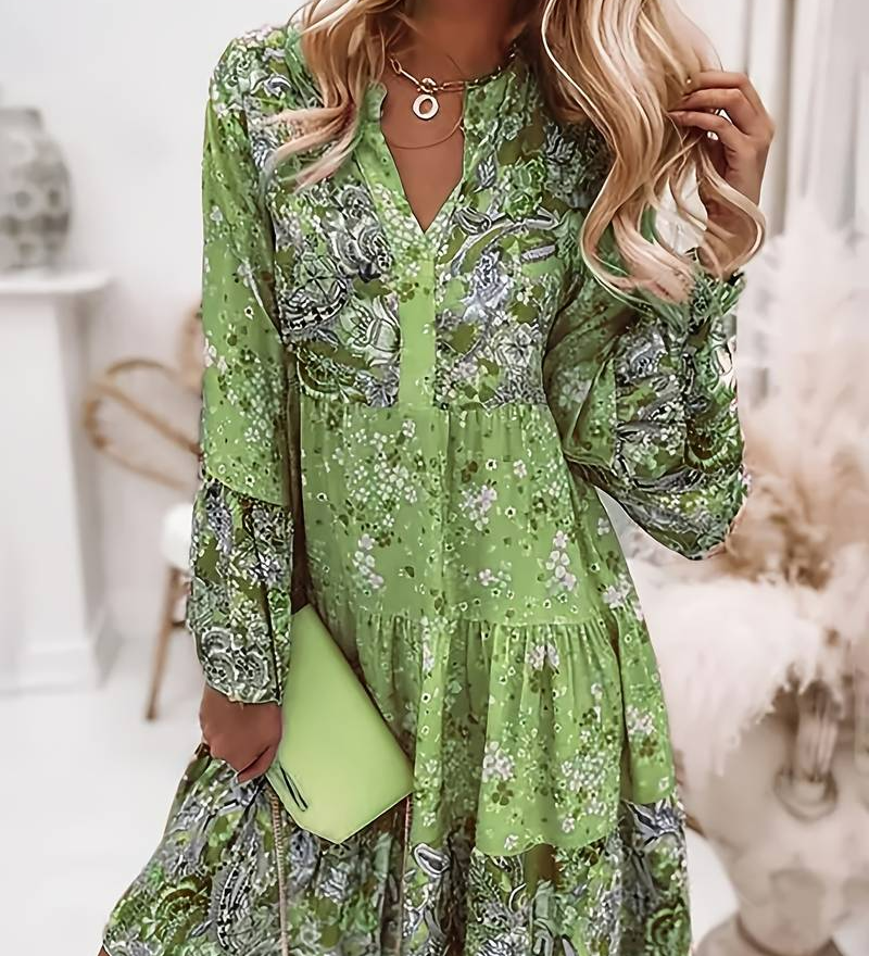 Eira - Printed Boho Dress