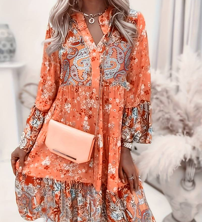 Eira - Printed Boho Dress