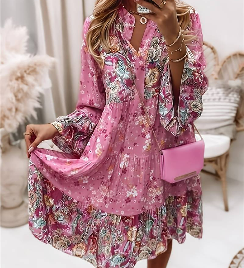 Eira - Printed Boho Dress