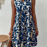 TASHA | MIDI FLUID DRESS WITH A FLARED CUT