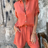 Melda - Airy Buttoned Set