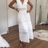Circe - Lace Camisole Dress with V-Neck