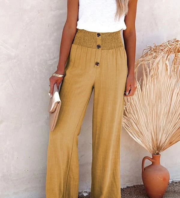 Riana - Relaxed High-Waisted Trousers