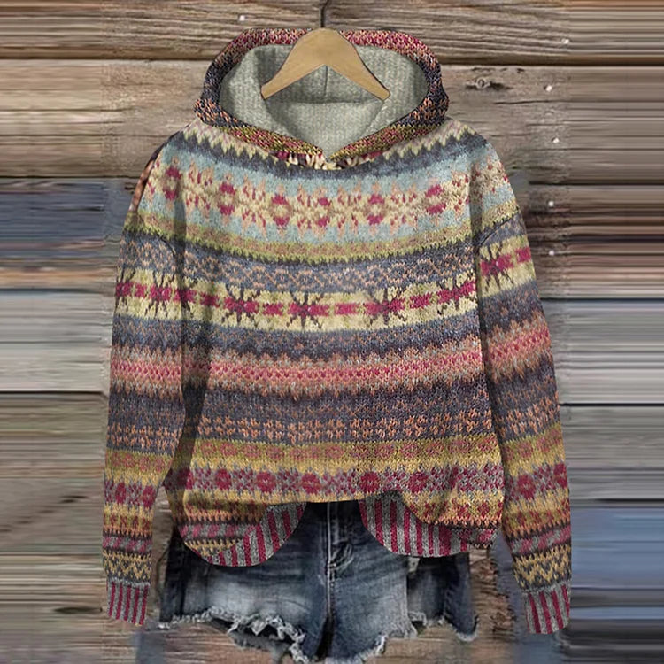 Gaby | Retro Ethnic Sweatshirt