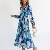 Camille | Maxi Floral Dress with Long Sleeves