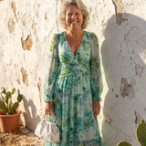 Camille | Maxi Floral Dress with Long Sleeves