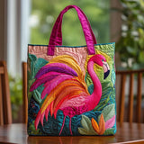 Gepolsterte Tasche - Regenbogen Flamingo