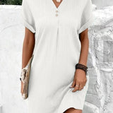 Carina - Spring Dress with V-Neck