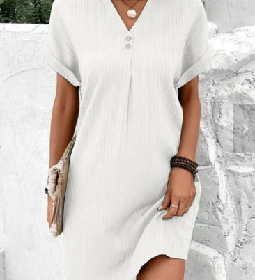 Carina - Spring Dress with V-Neck