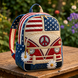 Boho Rucksack — Sterne & Gänseblümchen