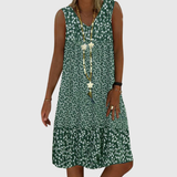 AYLA | SLEEVELESS V-NECK DRESS