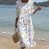 Relaxed Floral Pattern Dress