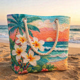 Handgefertigte Strandtasche | Tropischer Geist