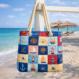 Handgemachte Strandtasche | Marin Patchwork