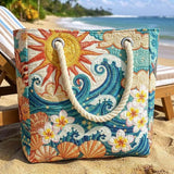 Handgemachte Strandtasche | Warmer Halo