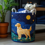 Verzauberung des Goldenen Hundes | Handgemachter Wäschekorb