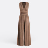 Leonor - Chic Sleeveless Jumpsuit with Wide Legs