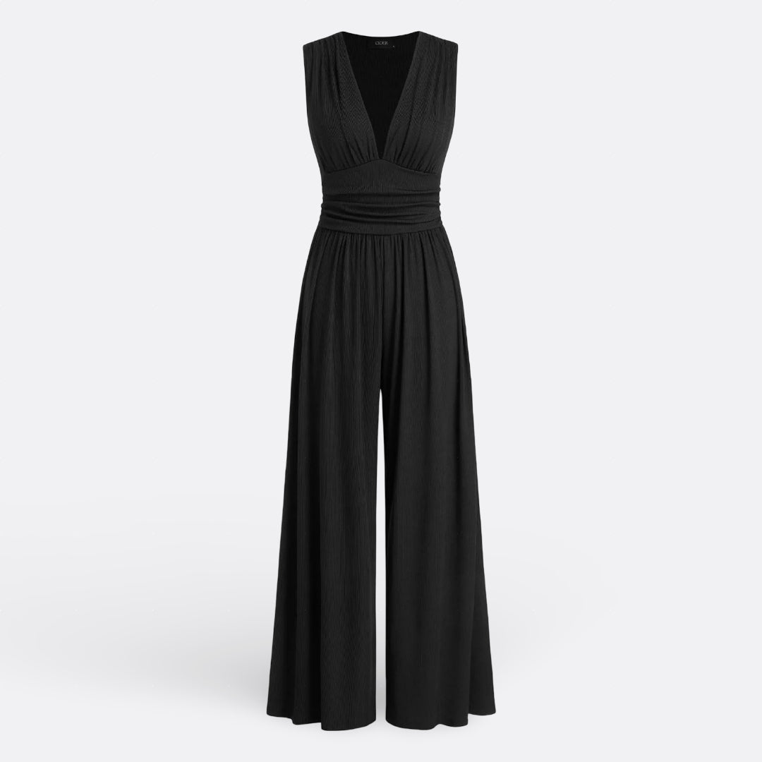 Leonor - Chic Sleeveless Jumpsuit with Wide Legs
