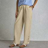 Shania - Relaxed Button Trousers