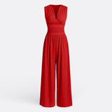 Leonor - Chic Sleeveless Jumpsuit with Wide Legs
