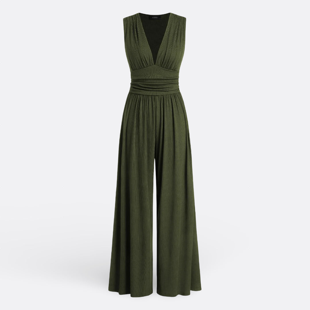 Leonor - Chic Sleeveless Jumpsuit with Wide Legs