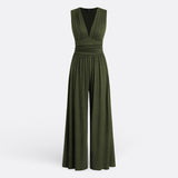 Leonor - Chic Sleeveless Jumpsuit with Wide Legs