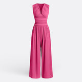 Leonor - Chic Sleeveless Jumpsuit with Wide Legs