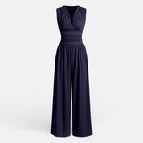 Leonor - Chic Sleeveless Jumpsuit with Wide Legs