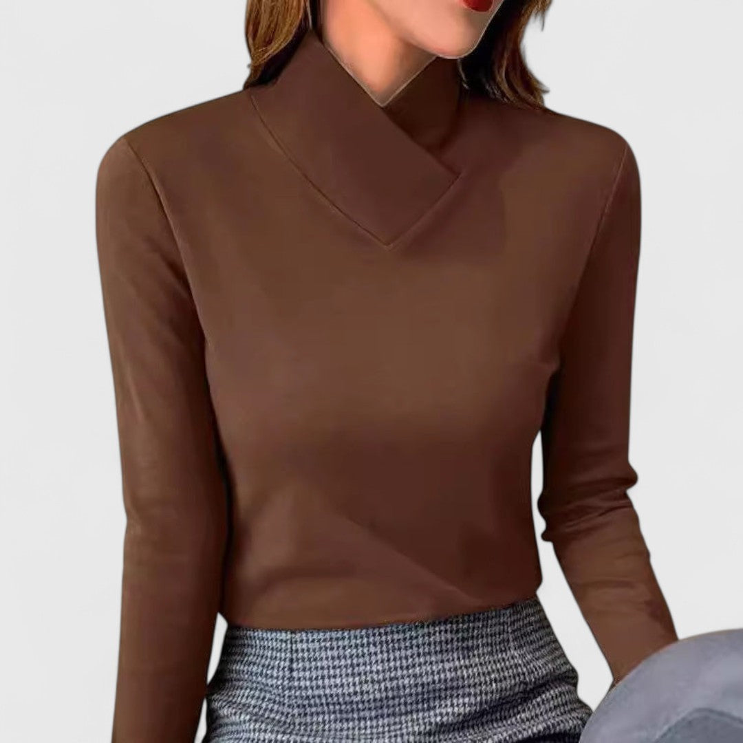 Clair | Elegant High Neck Jumper