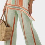 Dalila - Linen Set with Stripes