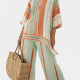 Dalila - Linen Set with Stripes