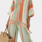Dalila - Linen Set with Stripes