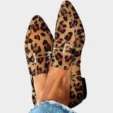 Gia - Elegant Leopard Loafers