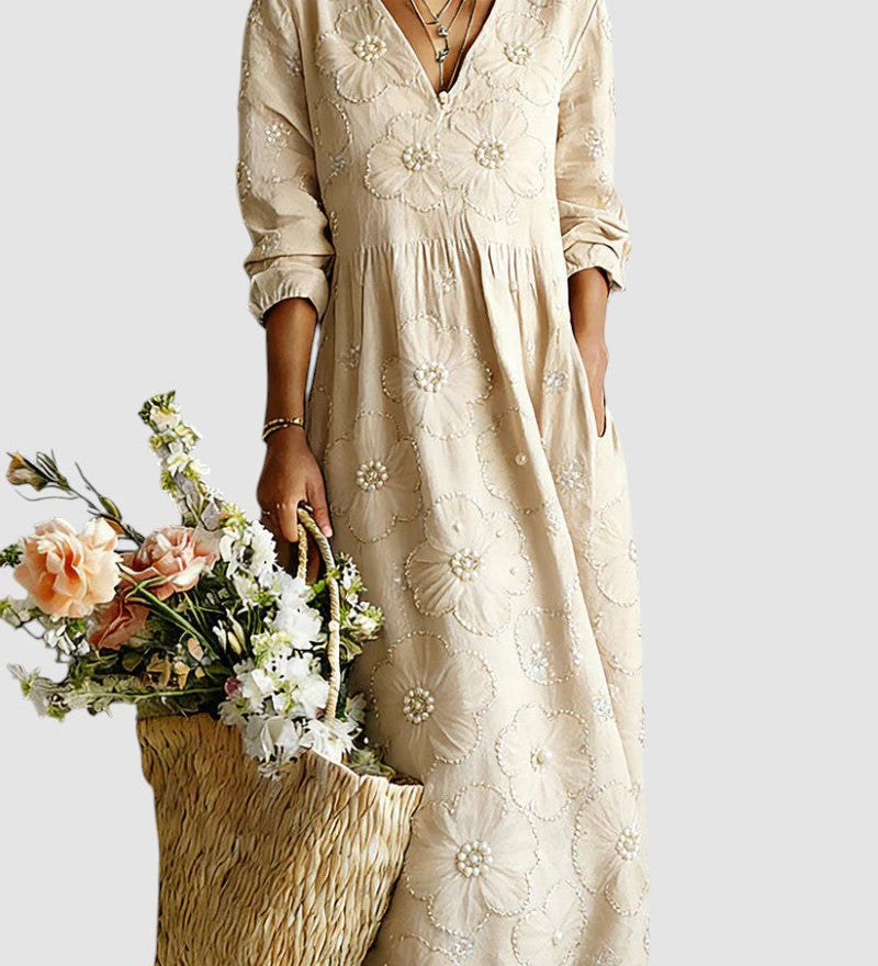 LENA | MIDI FLORAL DRESS