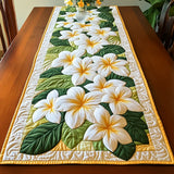 Gepolsterter Tischläufer - Frangipani-Blumen