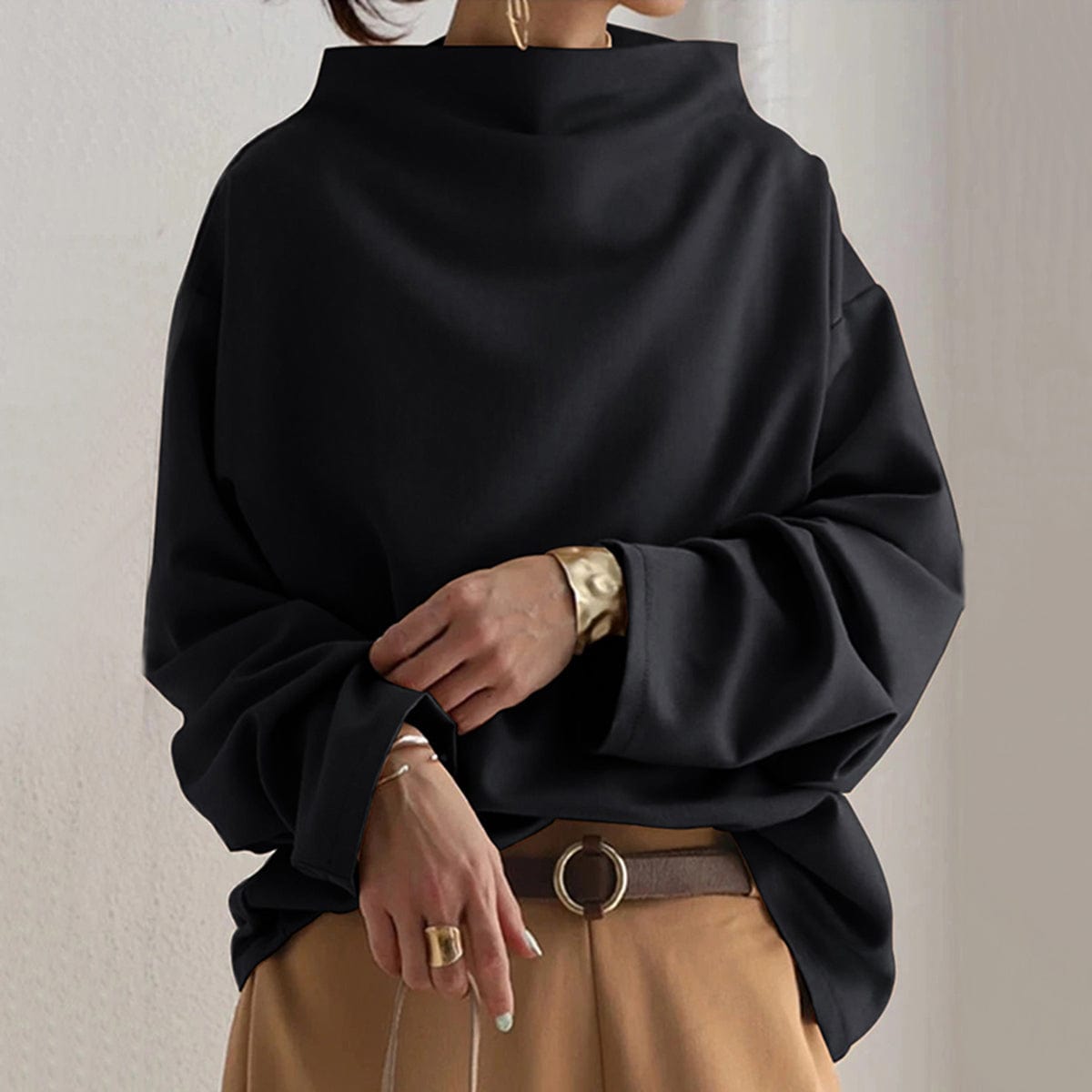 Lisa | Casual High Neck Top