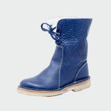 Waterproof Leather Boots for Men with Wool Lining