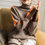 Eleanor | Luxe Herringbone High Neck