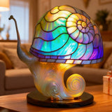 Bunte Schneckenlampe