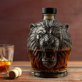 Whisky Karaffe Löwenkopf