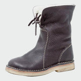 Waterproof Leather Boots for Men with Wool Lining