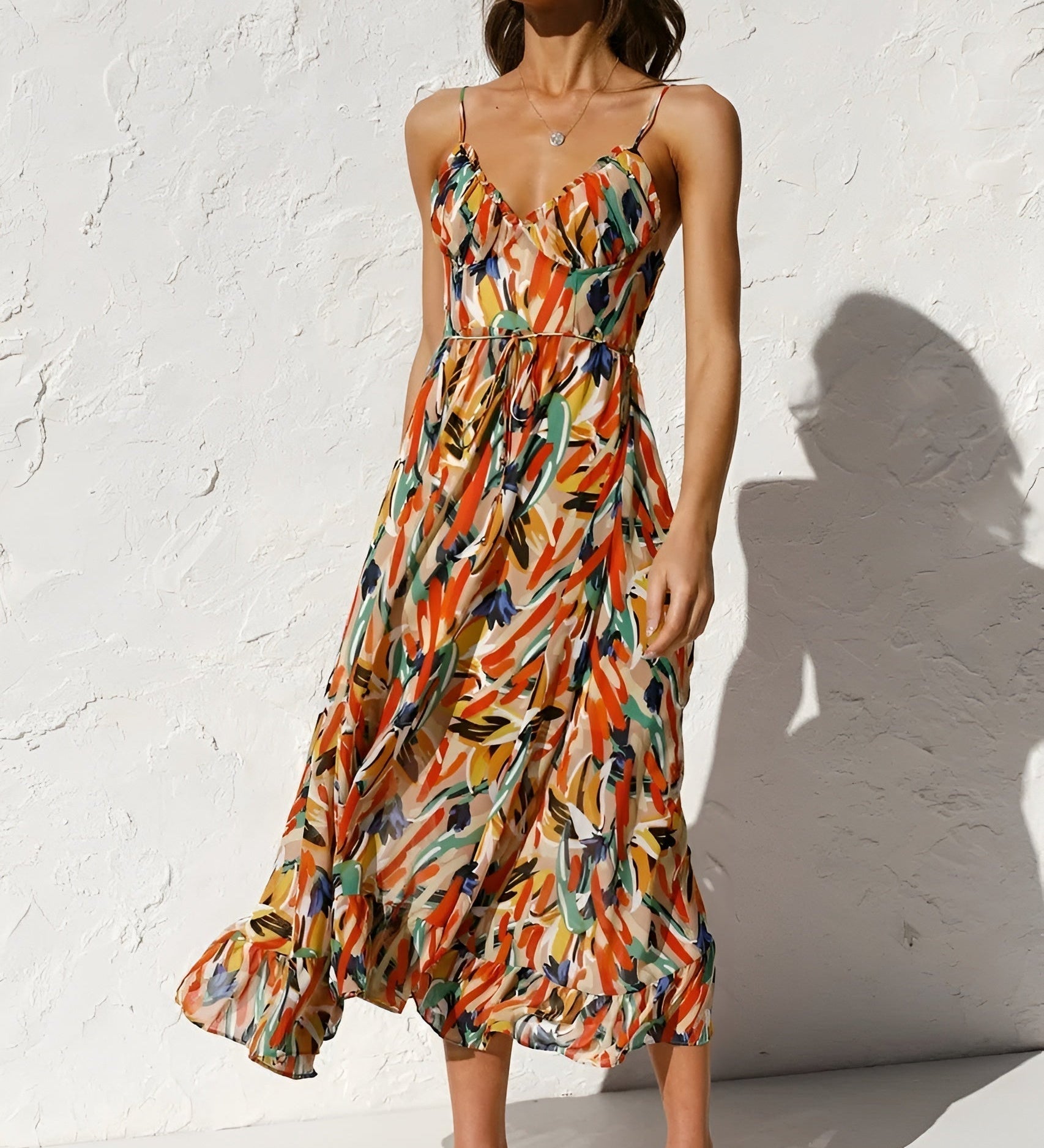 Evelina | Elegant and Colourful Dress