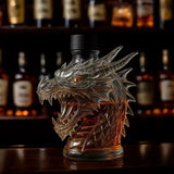 Carafe à whisky en forme de tête de dragon