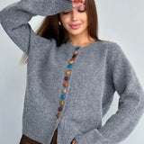 Nicole - Cardigan with Button Detail