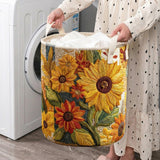 Sonnenblumen Traum | Gepolsterter Wäschekorb